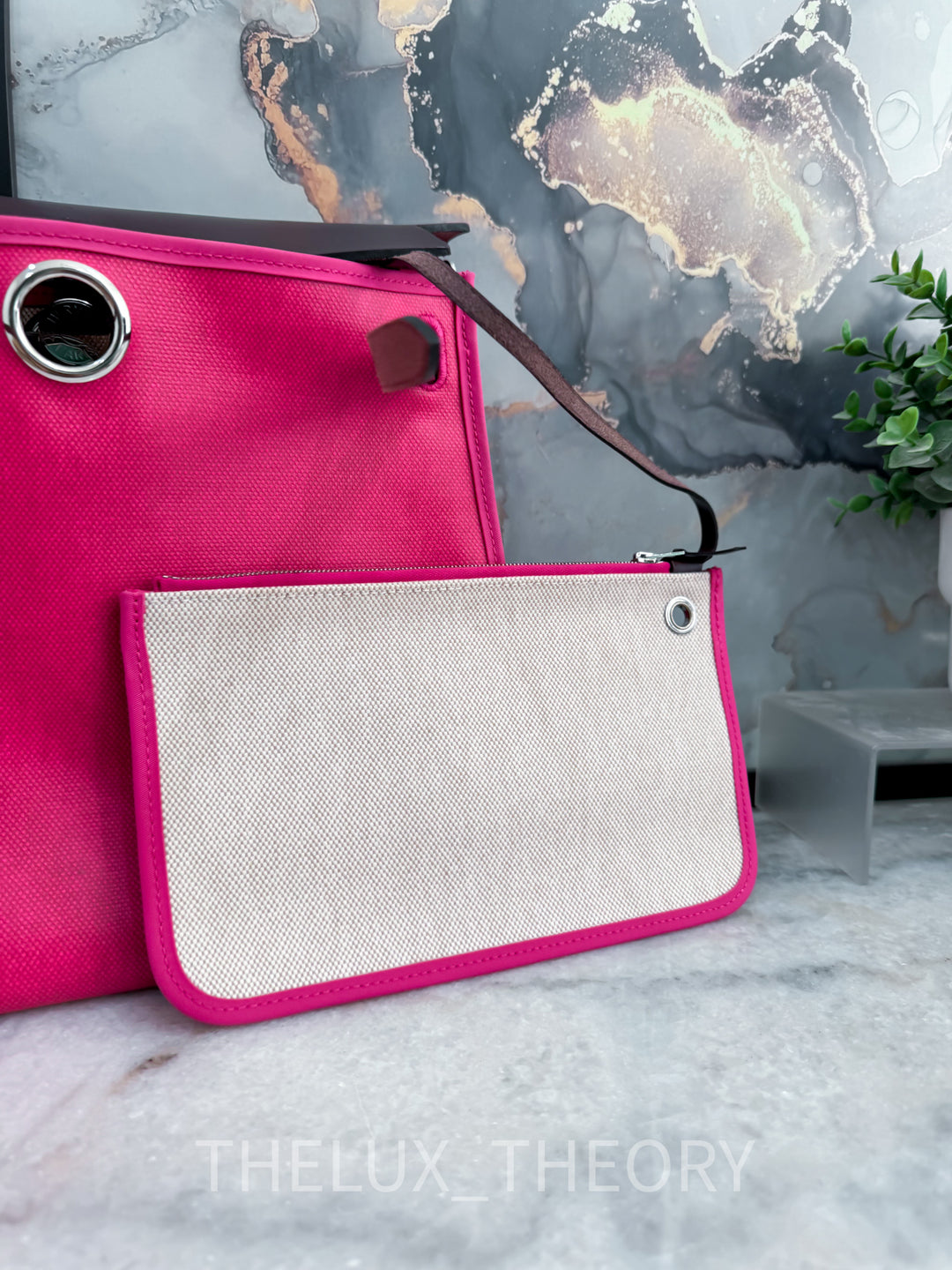 HERBAG ZIP 31 ROSE SHOCKING / ECRU / ROUGE SELLIER 2021