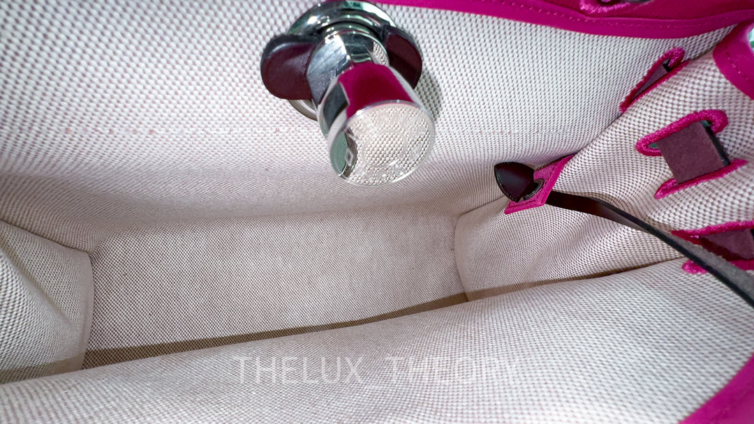 HERBAG ZIP 31 ROSE SHOCKING / ECRU / ROUGE SELLIER 2021