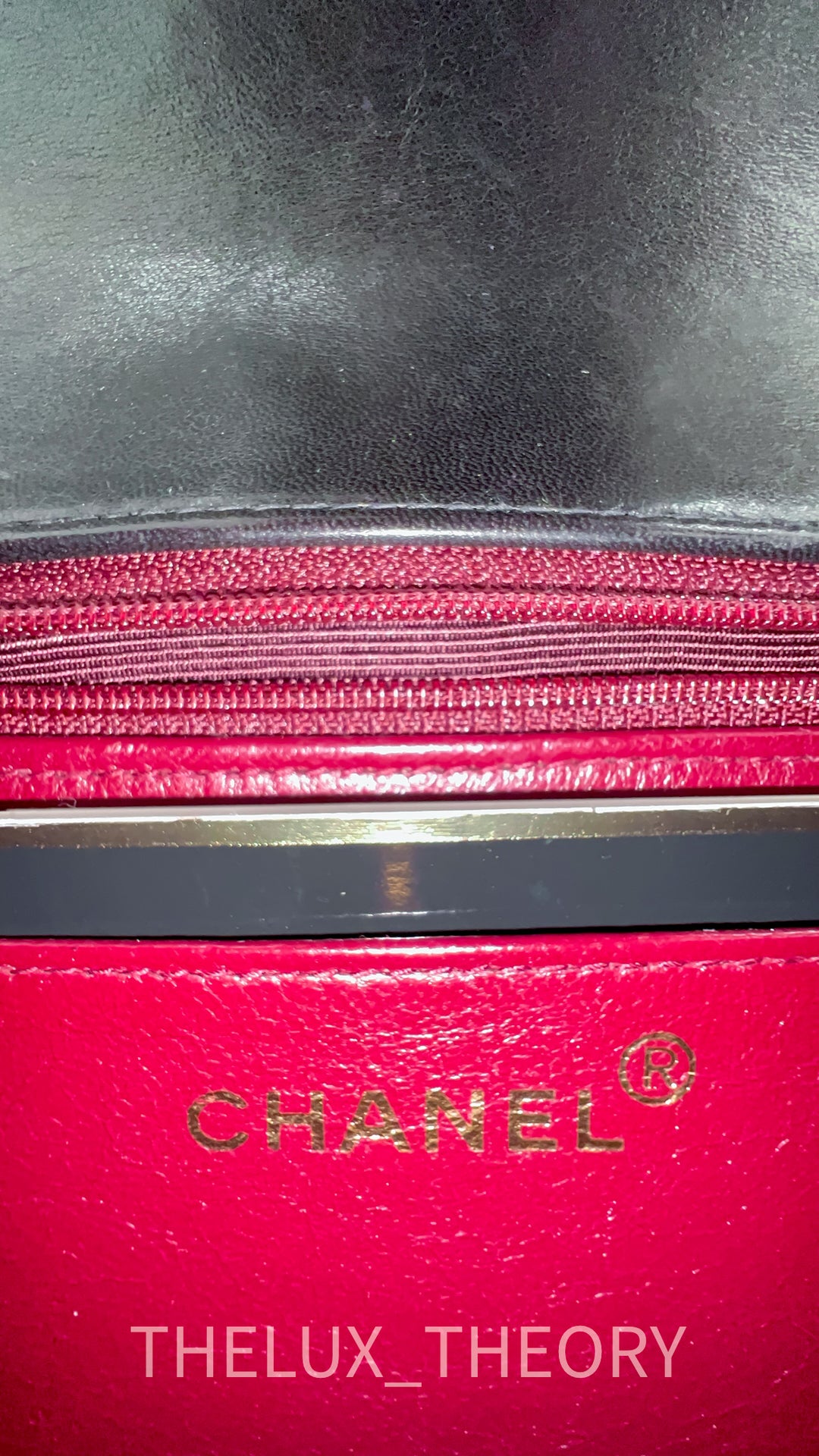 SMALL DIANA BLACK LAMBSKIN 24K GOLD HARDWARE