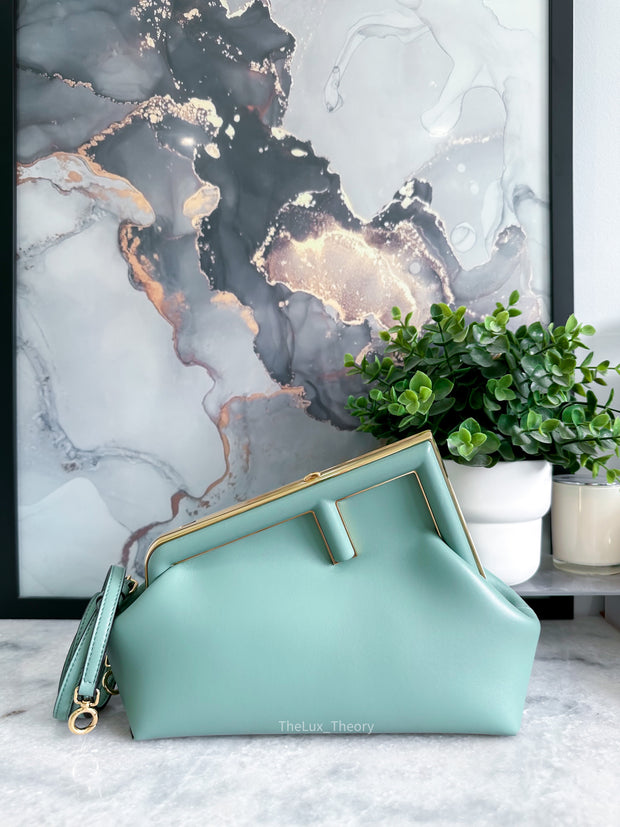 Fendi First Small - Mint green leather bag