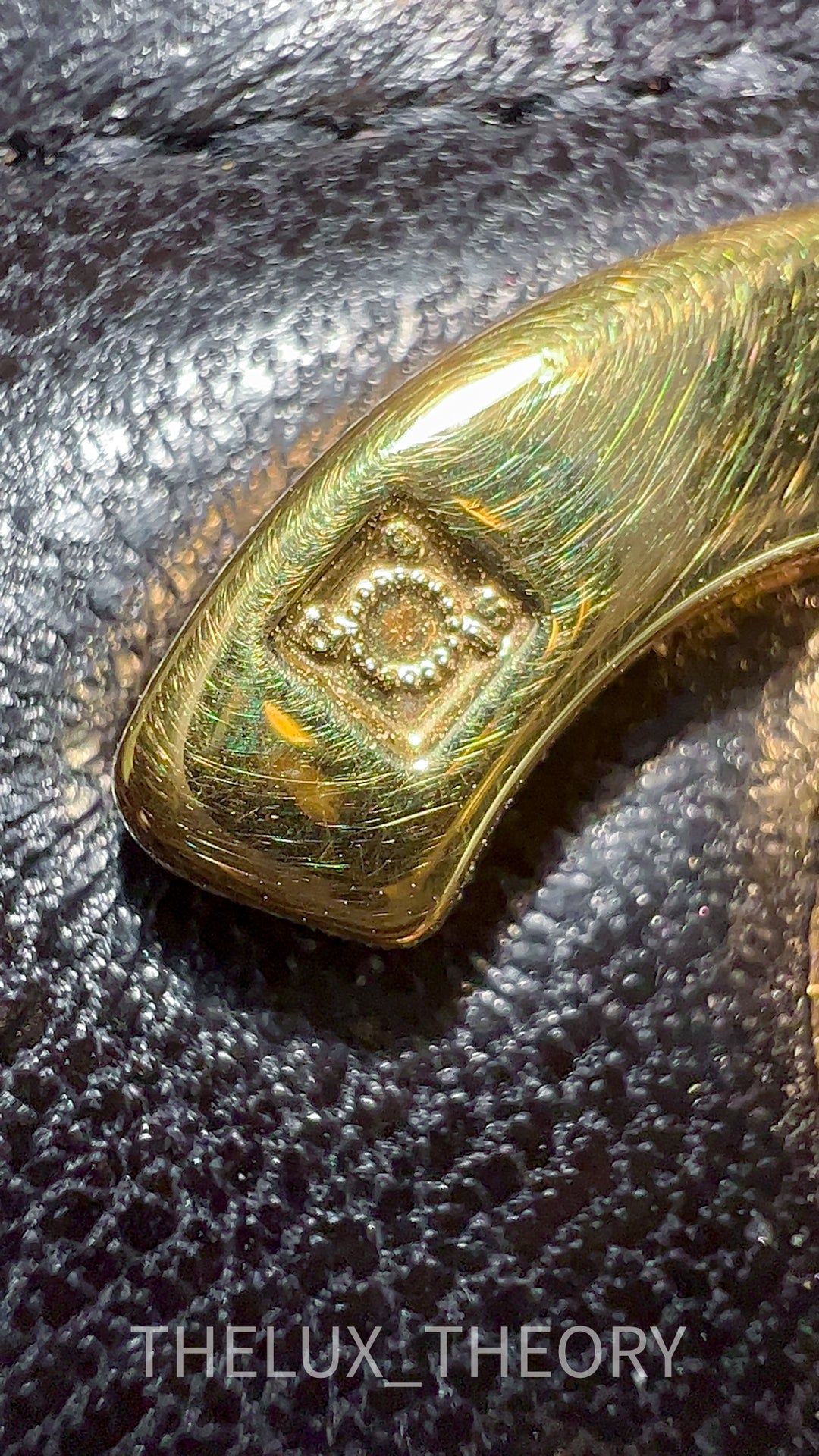 SMALL DIANA BLACK LAMBSKIN 24K GOLD HARDWARE
